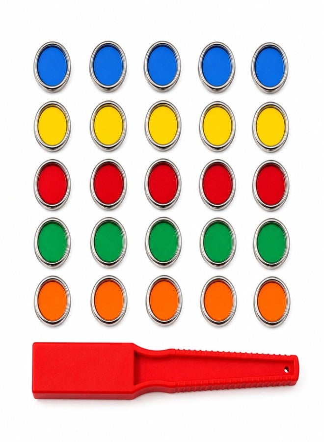 NISH Magnetic Wand & Chips Set for Kids (25 Colorful Chips) – Magnetic Wands for Kids Learning Toy – Color Sorting, Fine Motor Skills & STEM Activity – Safe Educational Toy for Ages 3+ - Image 1