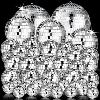 The Decor Affair Set of 54 Hanging Disco Ball Ornaments and Cake Toppers Elevating Your Events to a Realm of Sparkling Spectacle and Dancefloor Glamour - pzsku/ZB14E69D21AE78844F503Z/45/1745820857/5a08de62-6d0e-47d8-890c-d7f10ea53baa