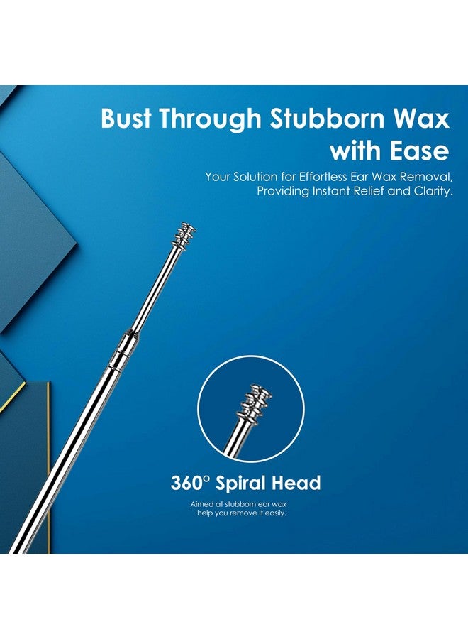 Beaute Secrets Ear Wax Cleaner - Resuable Ear Cleaner Tool Set With Storage Box - Ear Wax Remover Tool Kit With Ear Curette Cleaner And Spring Ear Buds Cleaner - 5 Pc - Image 3