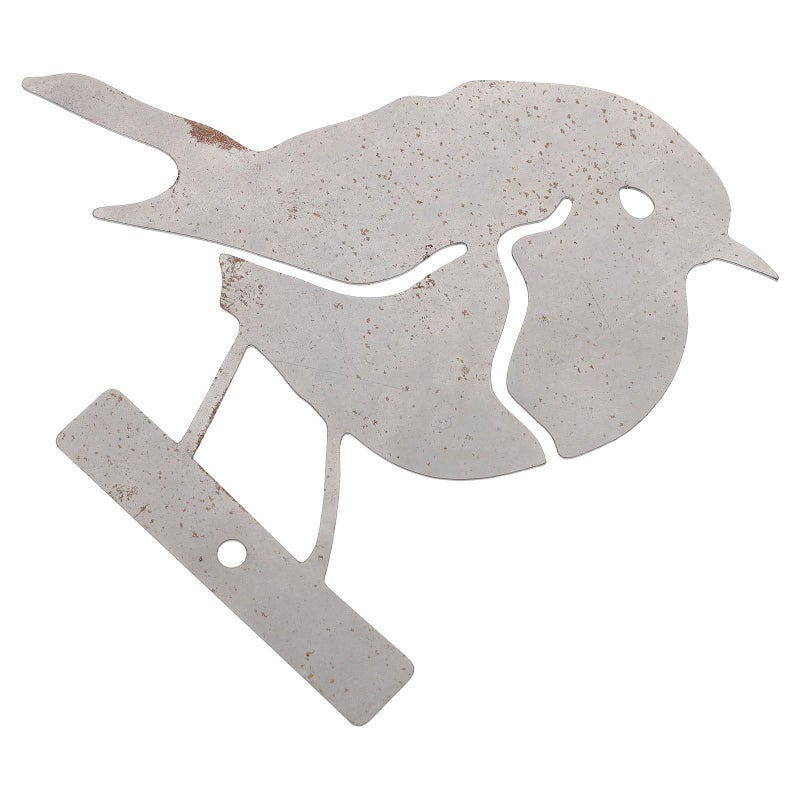 Rustic Patina Metal Bird Garden Sculpture Outdoor Lawn Decor Figurine - Image 2