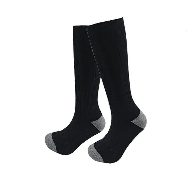 Generic Thermal Heated Socks Unisex Warm Foot CottonBlack socks Black socks 