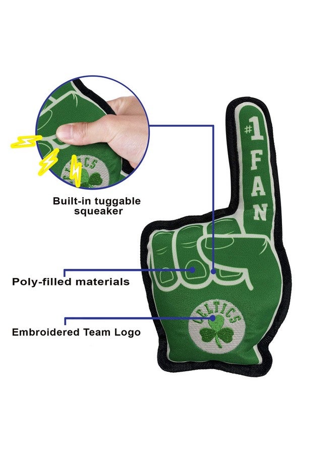 Pets First NBA Boston Celtics #1 Fan Toy for Dogs & Cats. Best Tough PET Toy with Inner Squeaker., Team Color, one Size (CEL-3277) - Image 4