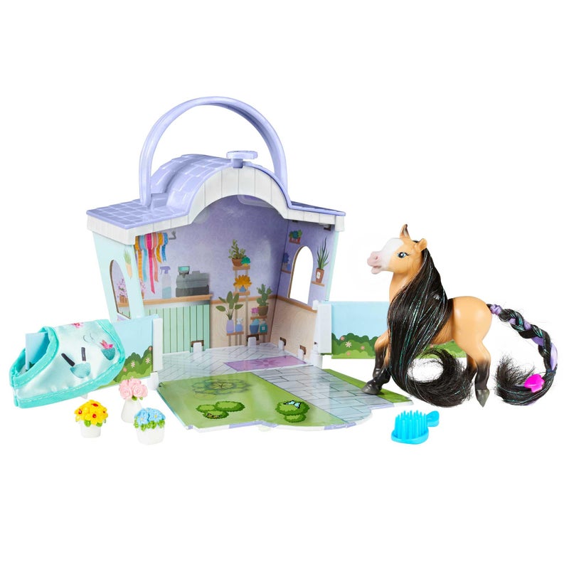 Breyer Mane Beauty Lil Beauties Flower Shop Playset Brushable Mane and Tail Model BMB10426 - Image 3
