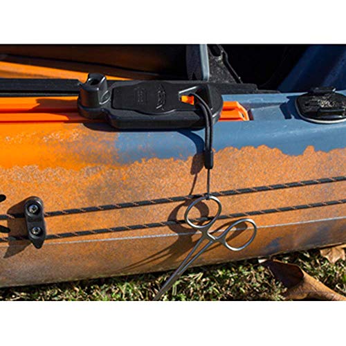 YakAttack Track Mount Retractor | 36" Kevlar Cord with Removable 4" Tether | Gear Safety System for Kayaks | Fits GearTrac & MightyMount | Yak Attack USA-Made - Image 4