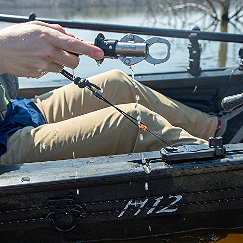 YakAttack Track Mount Retractor | 36" Kevlar Cord with Removable 4" Tether | Gear Safety System for Kayaks | Fits GearTrac & MightyMount | Yak Attack USA-Made - Image 5