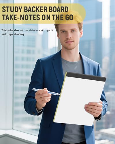 AIFLYAN Legal Pads 8.5 x 11 College Ruled, 12 Pack Yellow Legal Note Pads 8.5 x 11 Perforated Paper Tablets 8-1/2 x 11 Narrow Ruled Writing Note Pads 30 Sheets Pads of Paper Notepads Yellow Notebook Notepad - Image 5
