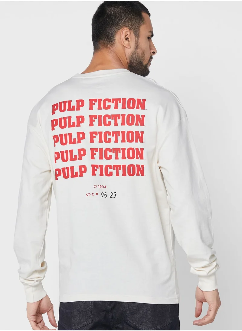 Pulp Fiction Pulp Fiction Drop Shoulder Sweatshirt