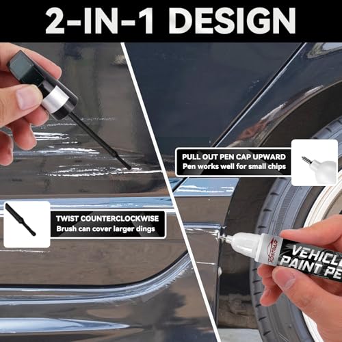 xdotoar Pearl Black Touch Up Paint for Cars, Universal and Color Accurate Automotive Scratch Repair Pen, Lasting Auto Scratch Remover, Quick Drying, Weather Resistant, Easy to Use, Versatile Use - Image 4