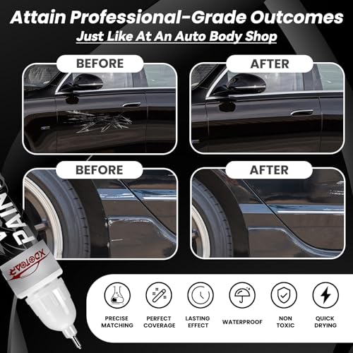 xdotoar Pearl Black Touch Up Paint for Cars, Universal and Color Accurate Automotive Scratch Repair Pen, Lasting Auto Scratch Remover, Quick Drying, Weather Resistant, Easy to Use, Versatile Use - Image 2