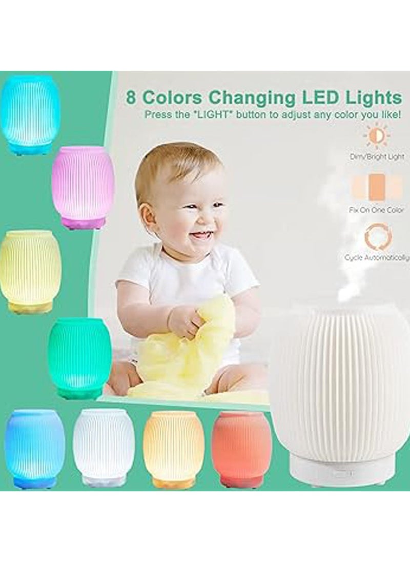 Aroma Diffusers for Home Aromatherapy Essential Oils Diffuser, and Cool Mist Humidifier with 3 Mist Modes, Fragrant Oil Humidifier Vaporizer, Timer and Auto-Off Humidifiers for Bedroom 200ml