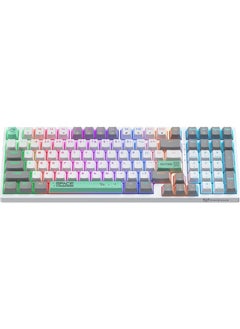 onikuma G38 Mechanical Gaming Keyboard with Brown Switches, 80% Compact Keyboard, 98 Keys, 6 Colors Backlit Keyboard for PC,MacBook,Laptop, Desktop, Wired Computer Keyboard for Windows  - Image 1