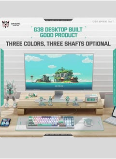 onikuma G38 Mechanical Gaming Keyboard with Brown Switches, 80% Compact Keyboard, 98 Keys, 6 Colors Backlit Keyboard for PC,MacBook,Laptop, Desktop, Wired Computer Keyboard for Windows  - Image 5