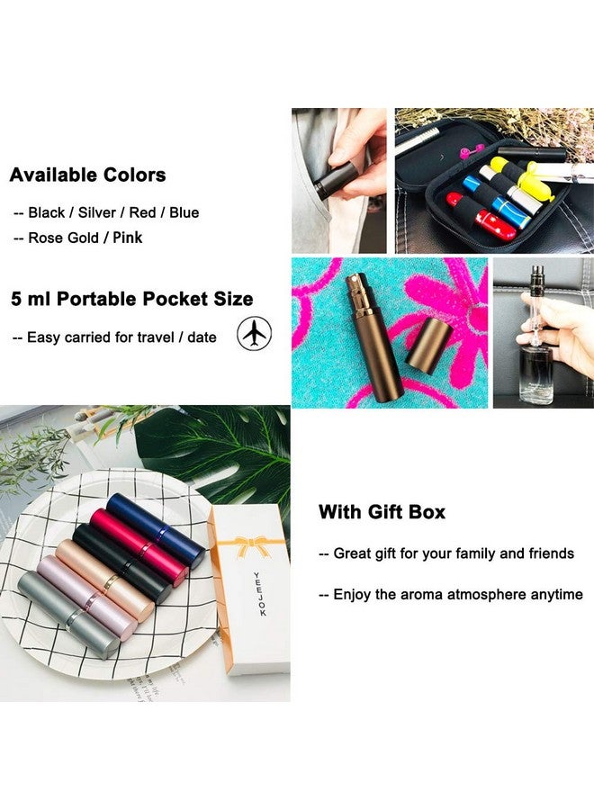 YEEJOK Travel Essentials For Women Men, Travel Perfume Bottles Refillable, Perfume Atomizer Spray Container, Mini Portable Easy Pump Refilled 5Ml Bottle For Flying,Purse,Travel,Vaction Essentials  - Image 3