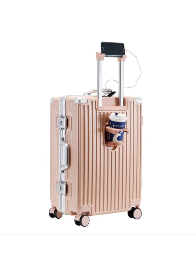 Generic - Multi Functional Luggage With Aluminum Frame, Pull Rod Box, Universal Wheels, Travel Box, Boarding Password Box - Image 1