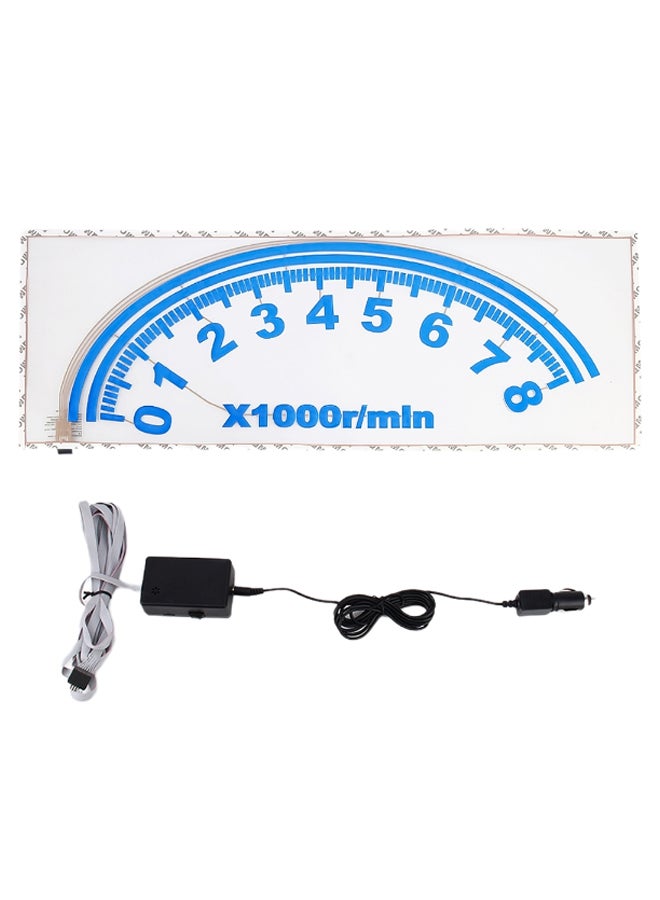 Loquat Rear Windshield Speedometer Shape Decorative Light With Cable