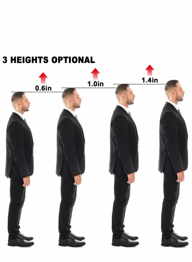 Invisible Gel Height Increase Insoles - 2 Pairs with Shock Absorption, 3 Adjustable Heights for Men & Women - Image 3