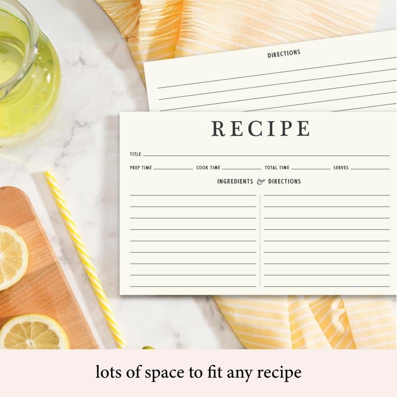 Neatz Classic Recipe Cards, 4x6 Inches, 50 Count, Double Sided. Thick Card Stock. Perfect for Recipe Box & Binder - Image 2