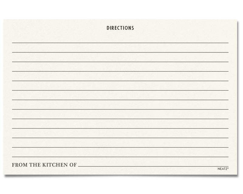 Neatz Classic Recipe Cards, 4x6 Inches, 50 Count, Double Sided. Thick Card Stock. Perfect for Recipe Box & Binder - Image 5