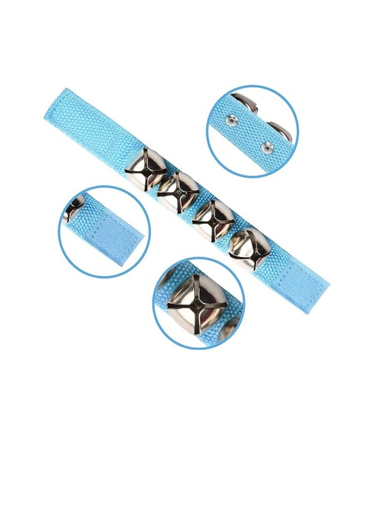 Belle Vous Jingle Bell Wrist & Ankle Band Set in 6 Colours (12 Pack) - Multicolour Musical Instrument Rhythm Bracelet/Anklet Bells - Percussion Toys - Rattles for Kids Party, School and Music Class  - Image 3