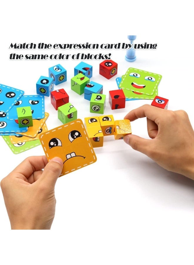 Capstro Face Changing Cube Battle Game for Kids – Expression Matching Brain Teaser with 72 Challenge Cards, Iron Storage Box & Bell | Parent-Child Interactive Board Game Toy – Classic - Image 5