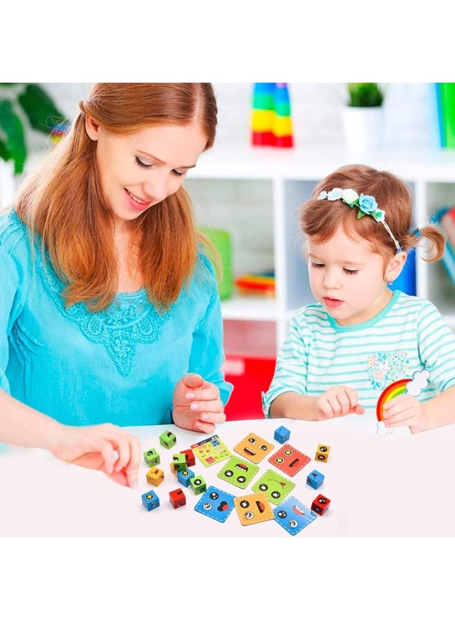 Capstro Face Changing Cube Battle Game for Kids – Expression Matching Brain Teaser with 72 Challenge Cards, Iron Storage Box & Bell | Parent-Child Interactive Board Game Toy – Classic - Image 2