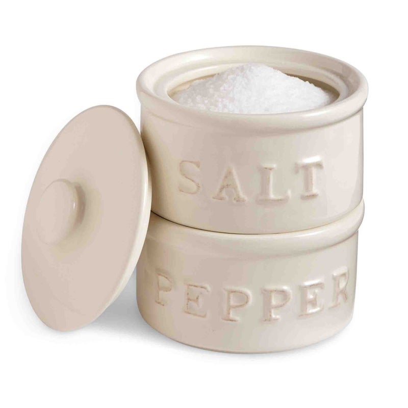 mud pie Mud Pie Door Knob Salt Cellar Set White  - Image 1