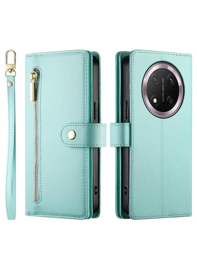 Zaboon Case For Honor X9c Global / Magic7 Lite Nine Card-slot Zipper Wallet Bag Leather Phone Case  - Image 2