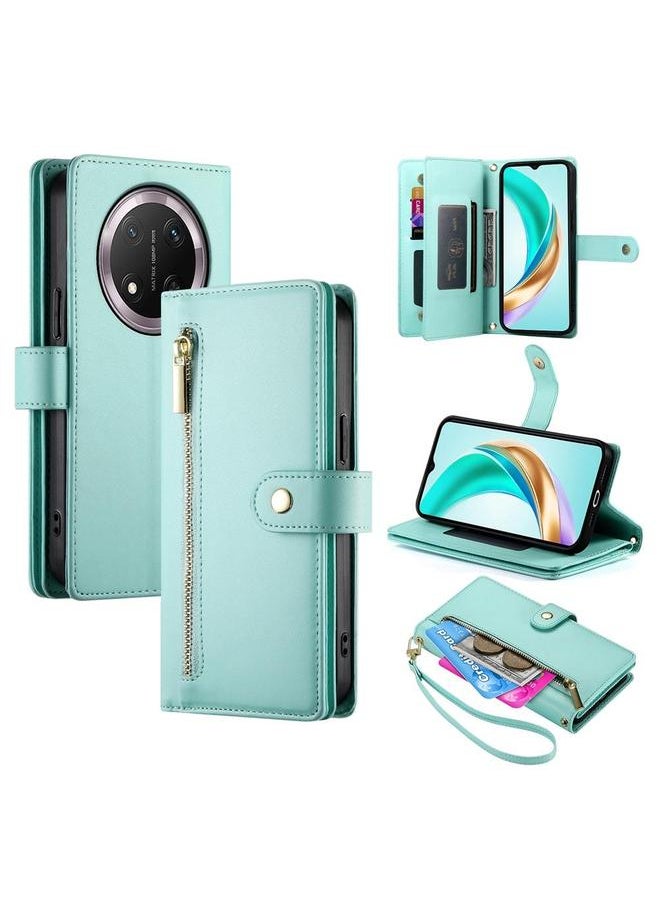 Zaboon Case For Honor X9c Global / Magic7 Lite Nine Card-slot Zipper Wallet Bag Leather Phone Case  - Image 1