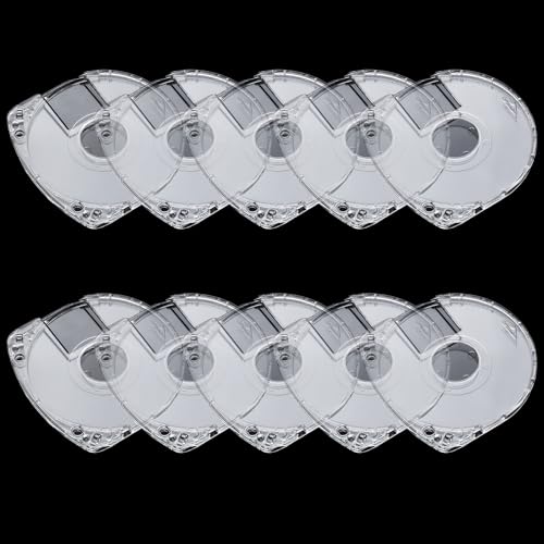 Copkim 10-Pack DVD/CD Case - Clear 5mm Disc Storage Shells for PSP 1000, 2000, 3000 - Image 1
