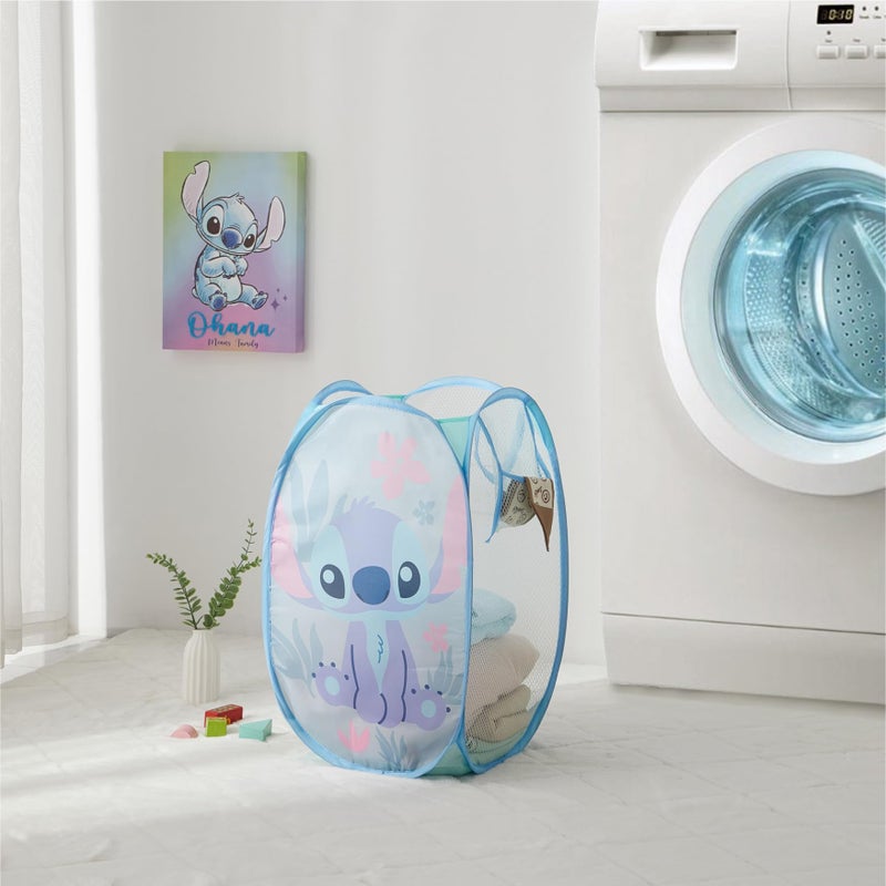 Idea Nuova Disney Stitch Pop Up Hamper â€“ Collapsible Laundry Basket with Durable Carry Handles â€“ 21'' x 13.5'' â€“ Lightweight Storage Bin for Kids, Nursery, Bedroom & Toys - Image 5