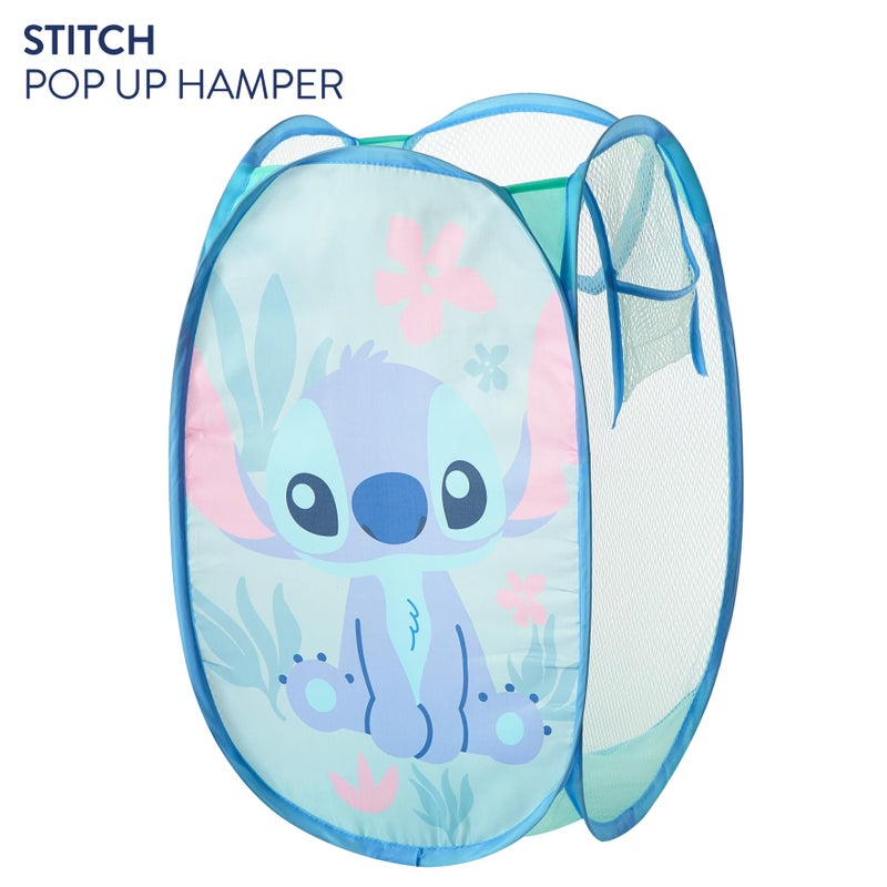 Idea Nuova Disney Stitch Pop Up Hamper â€“ Collapsible Laundry Basket with Durable Carry Handles â€“ 21'' x 13.5'' â€“ Lightweight Storage Bin for Kids, Nursery, Bedroom & Toys - Image 2