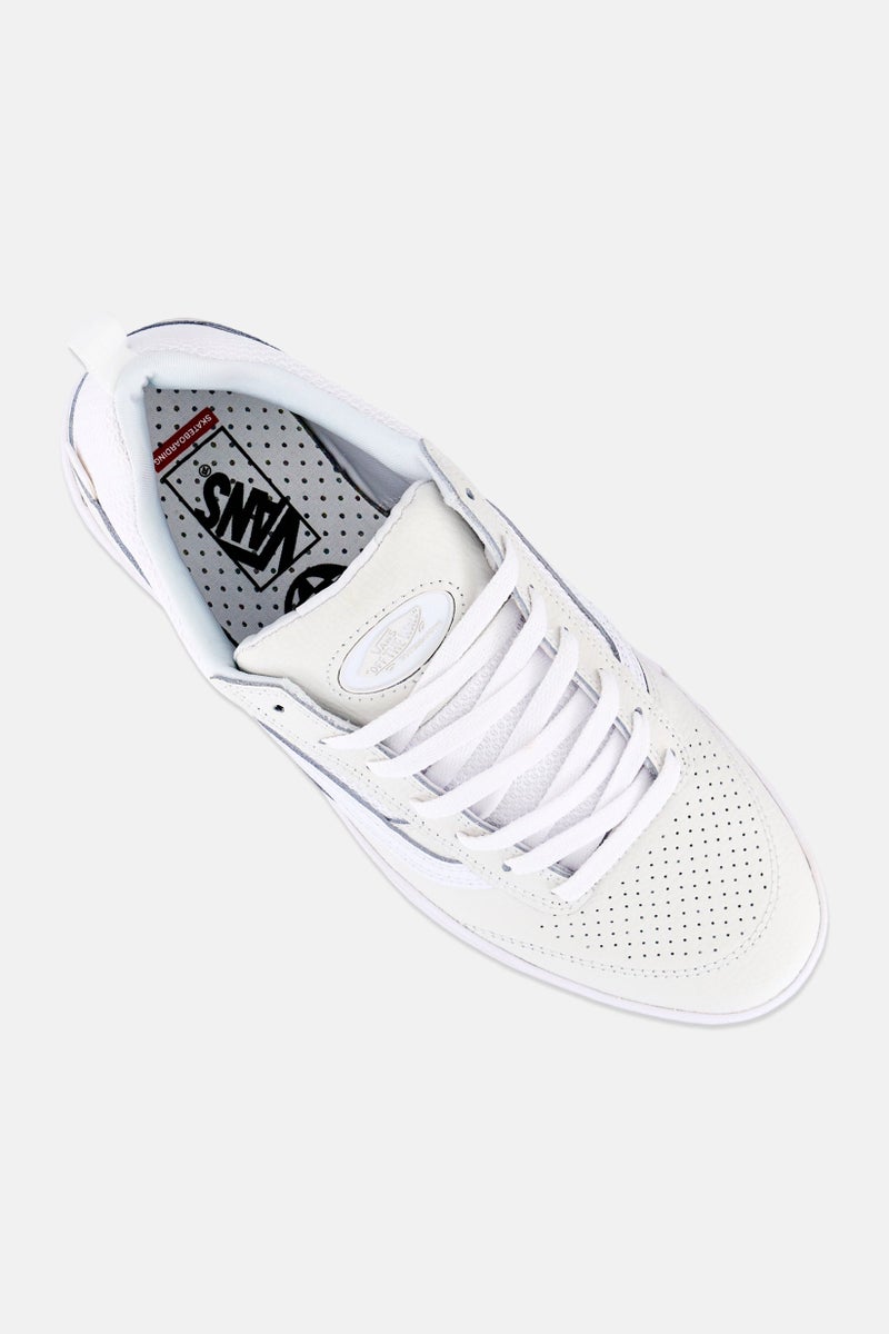 VANS Men Zahba Lace Up Skateboarding Shoes, White - Image 3