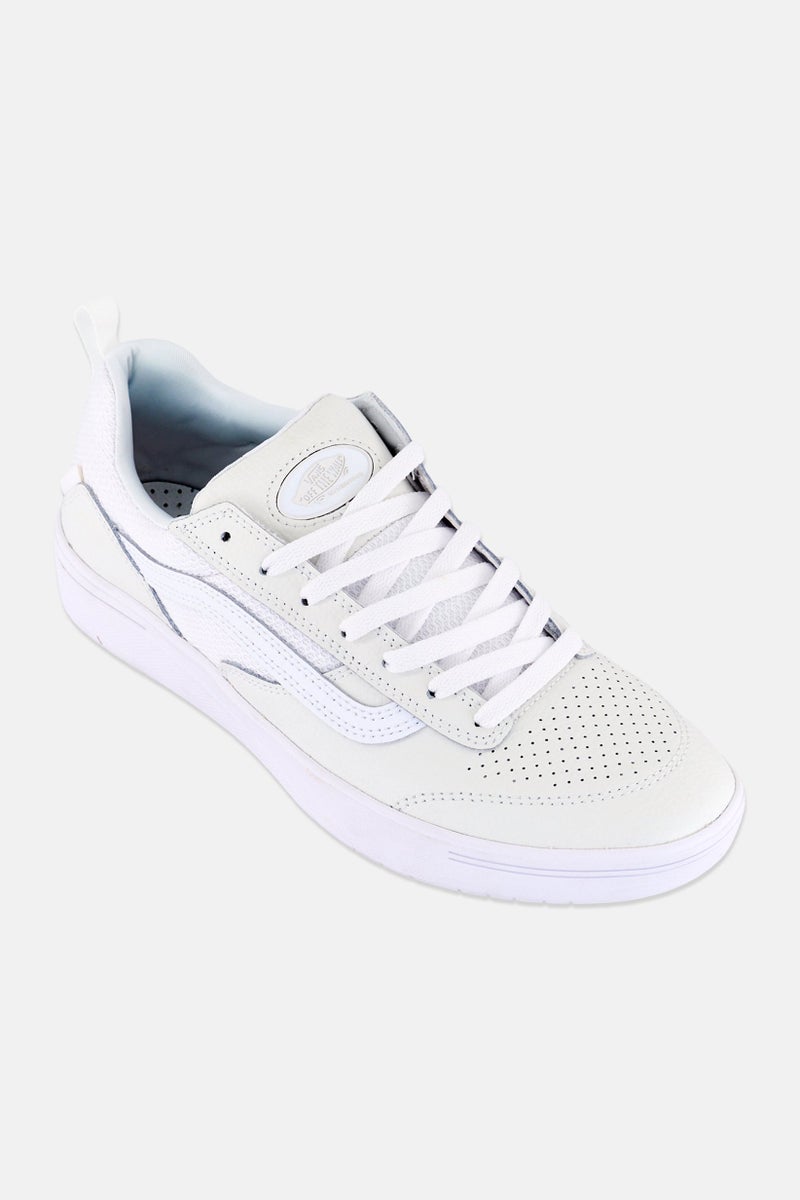VANS Men Zahba Lace Up Skateboarding Shoes, White - Image 1