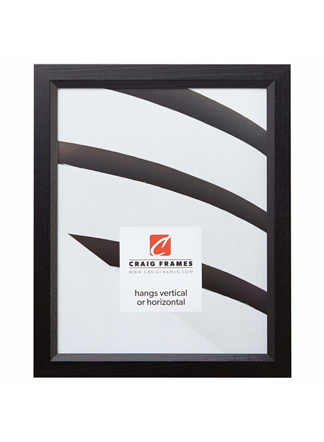 Craig Frames 7171610BK Wood Grain Finish 13 by 18-Inch Picture/Poster Frame, 0.825-Inch Wide, Solid Black - Image 1