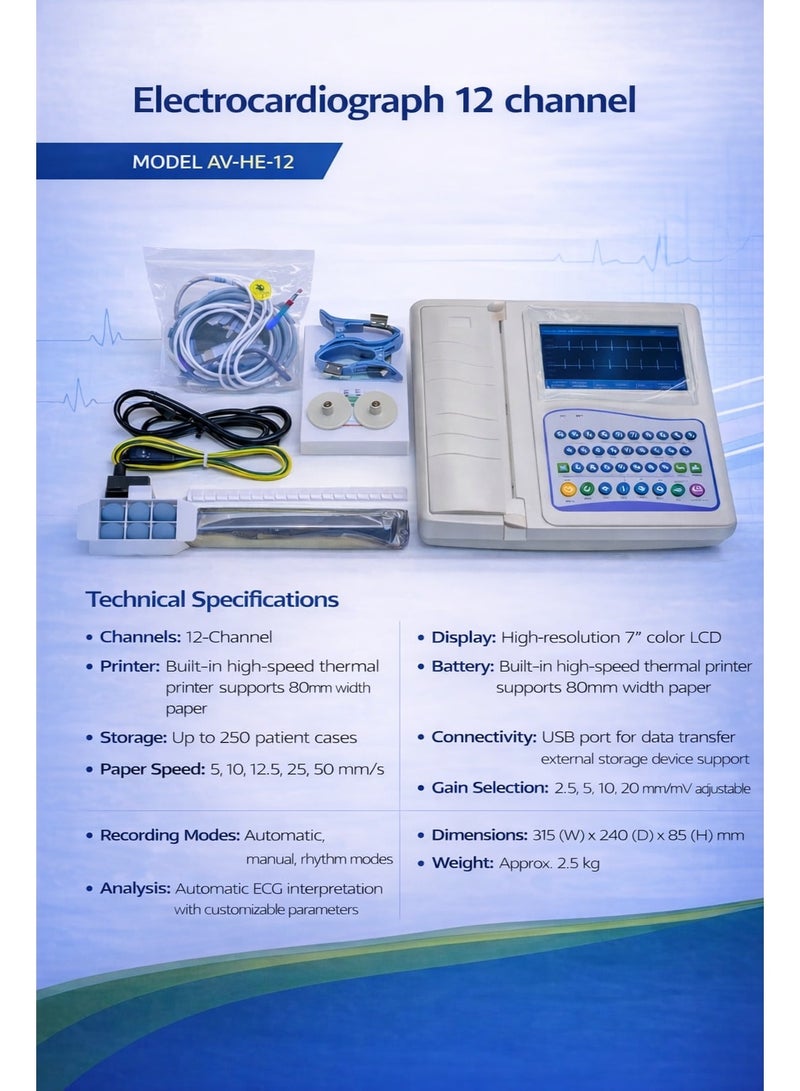 Altivox Electrocardiograph 12 Channel - Image 3
