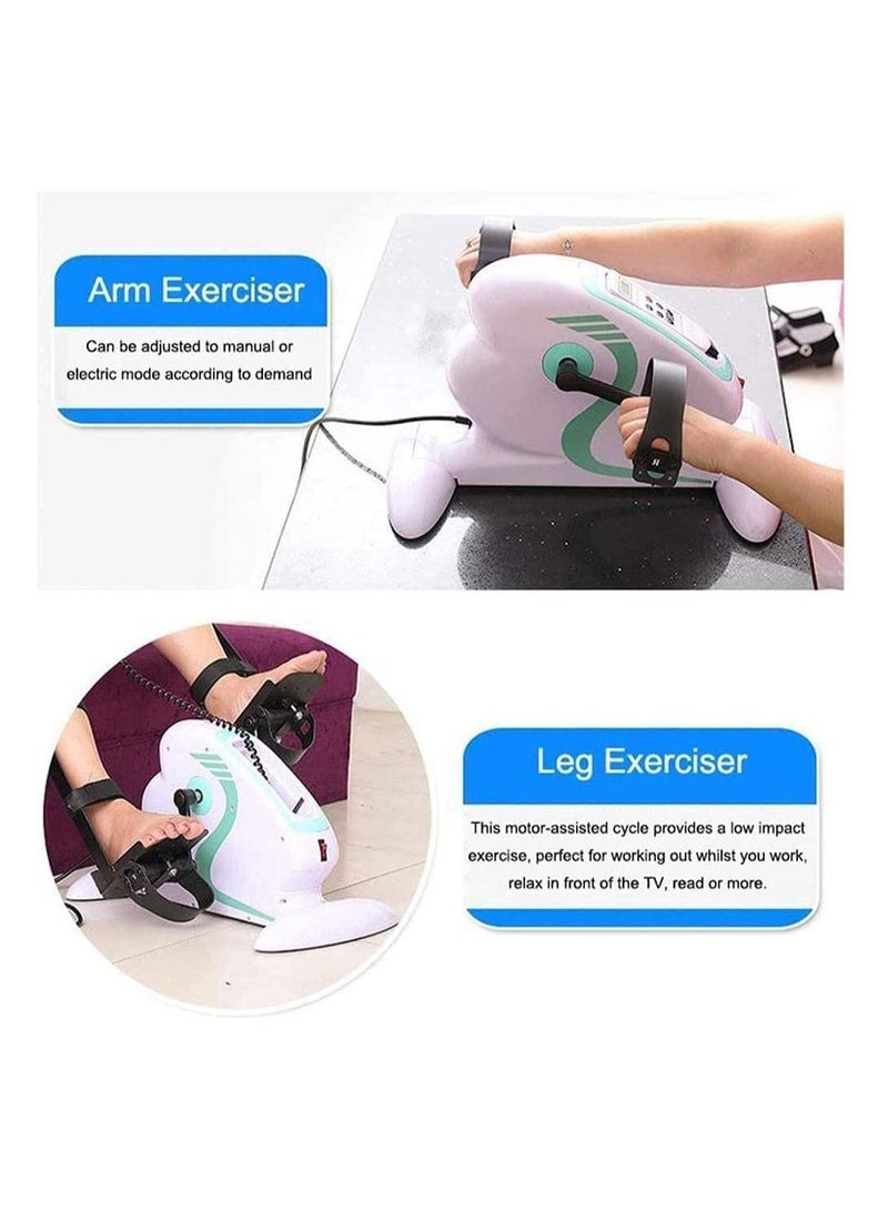 ULTIMAX Electric Pedal Exerciser, Portable Fitness Exercise Bike, Knee & Leg Exercise Peddling Machine Adjustable Fitness Rehab Equipment for Seniors at home/work - Image 2