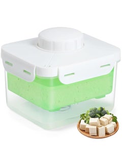 HASTHIP HASTHIP® Tofu Press Tofu Maker Tofu Shaper Drainer Food-Grade Fresh Tofu Mold Stainless Steel Spring-Loaded Tofu Press for Homemade Tofu Salad, Vegan Diet, 15.5x13.5x13.5cm  - Image 1