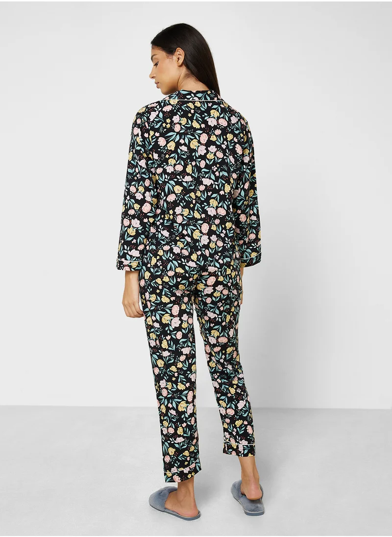 ELLA Floral Print Pyjama Set