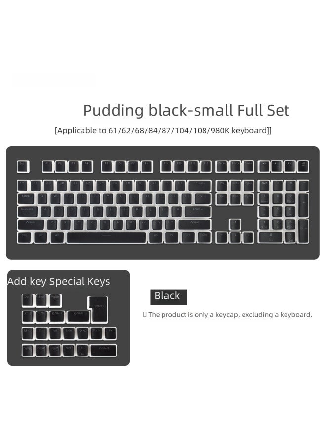 Digital Computer Accessories Other Computer Related Supplies Digital Clock Calendar Function-Color:Pudding Small Full Set-Light Powder  - Image 2