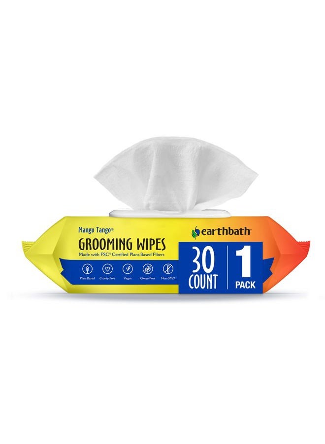 earthbath All Natural Specialty Eye Wipes, White, 25 Pieces - Image 1