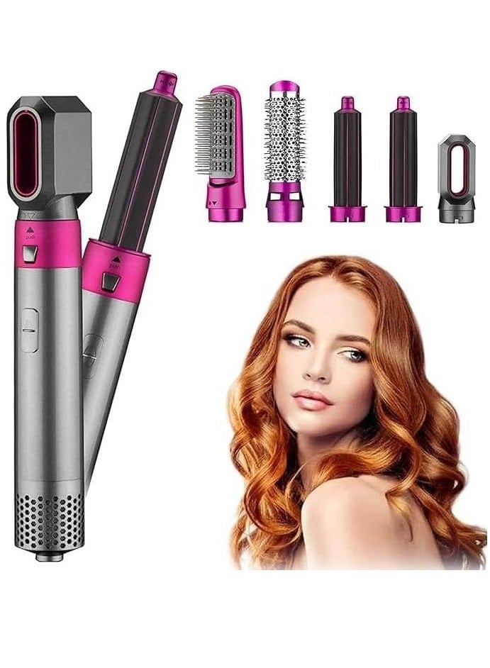 Generic 5 in 1 1000W Hair Styler with Hair Dryer, Straightener, Curler, Beauty Comb Brush (UK Plug)  - Image 1