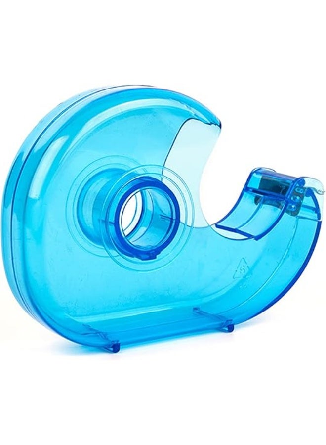 High Quality Clear Plastic Office/Home Tape Cutter with 8 Rolls - Easy and Convenient Cutter for All Types of Tape - Multiple Colors - Image 1