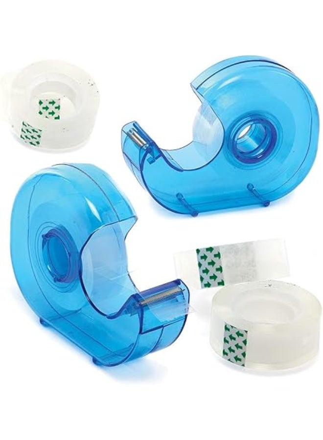 High Quality Clear Plastic Office/Home Tape Cutter with 8 Rolls - Easy and Convenient Cutter for All Types of Tape - Multiple Colors - Image 5