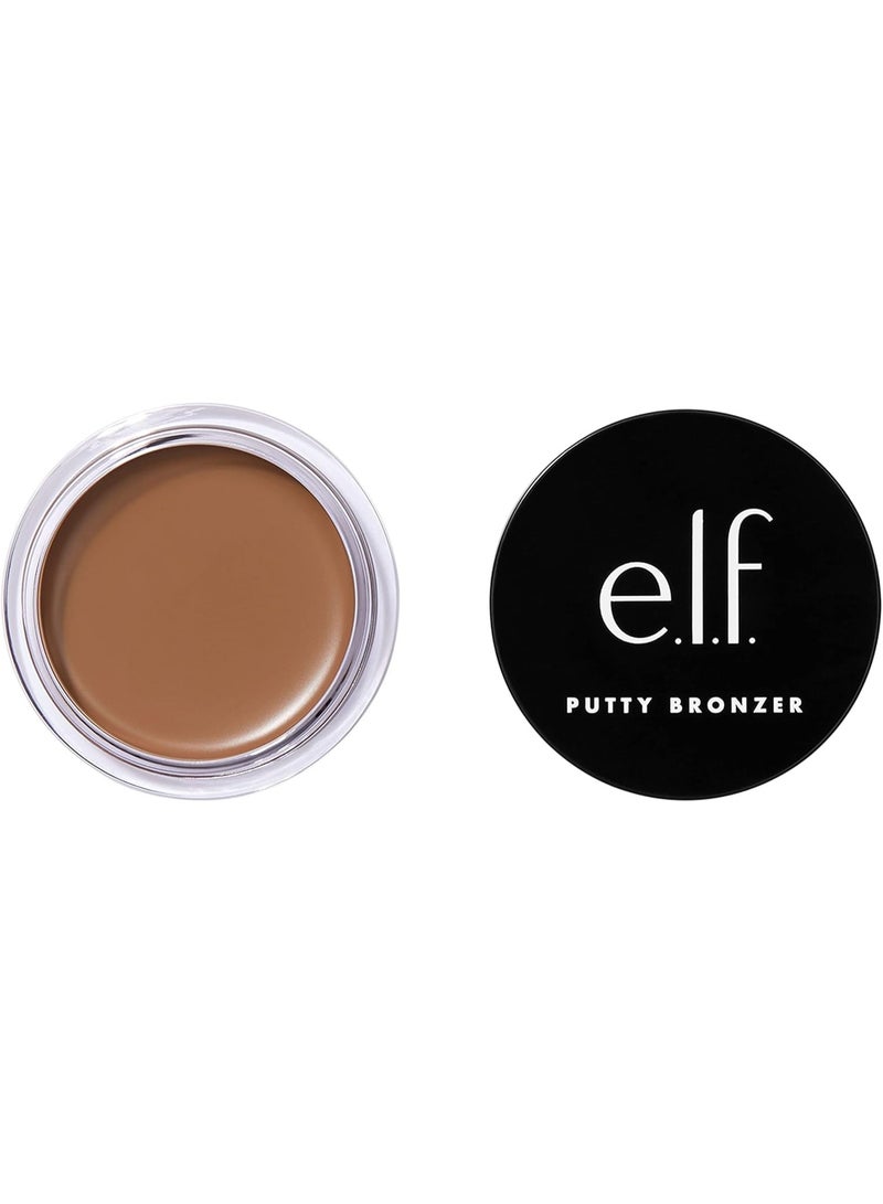 elf Putty Bronzer, Creamy & Highly Pigmented Formula, Creates a Long-Lasting Bronzed Glow, Infused with Argan Oil & Vitamin E, Honey Drip, 0.35 Oz (10g) - Image 1