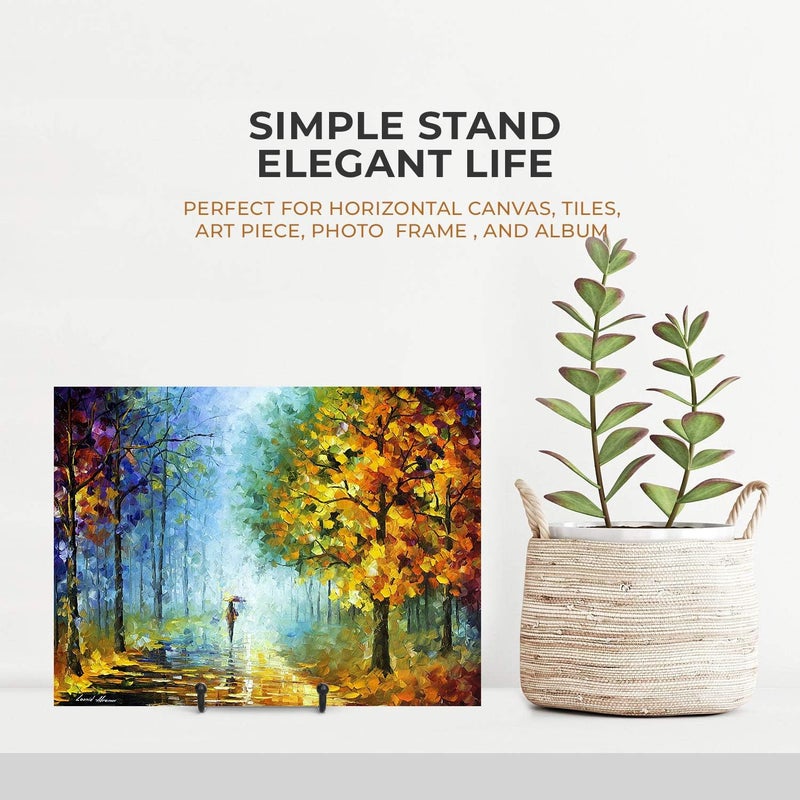 TRLife Plate Stands for Display - 6 Inch Stand + Metal Frame holder stand Picture, Decorative Plate, Book, Photo Easel (2 Pack) - Image 2