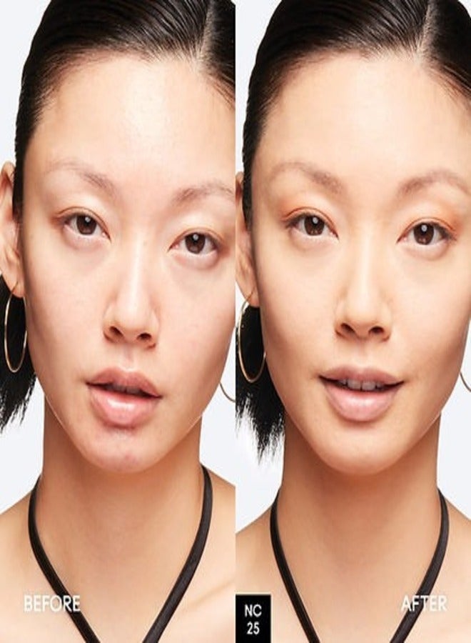 MAC Cosmetics MAC Studio Fix Fluid SPF 15 Foundation NC25 – 24HR Long-Wear, Matte Finish, Oil Control, Medium-to-Full Coverage - Image 2