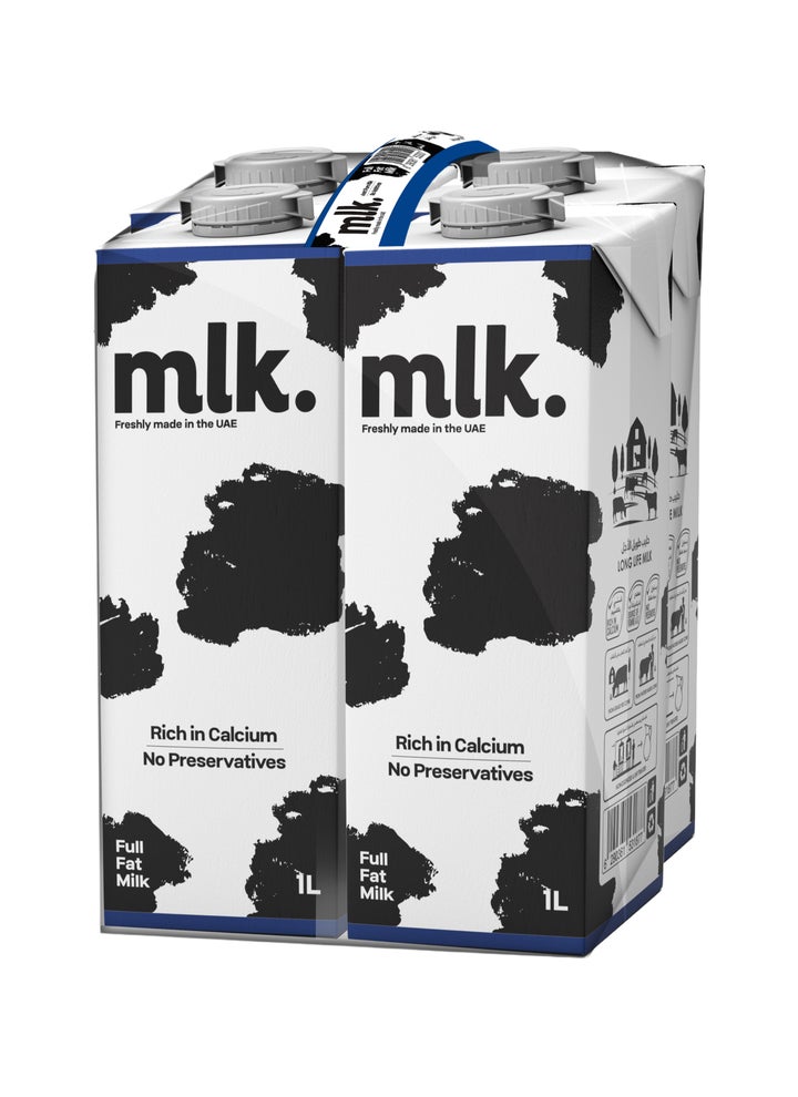 Long Life Milk Full Fat 4x1L