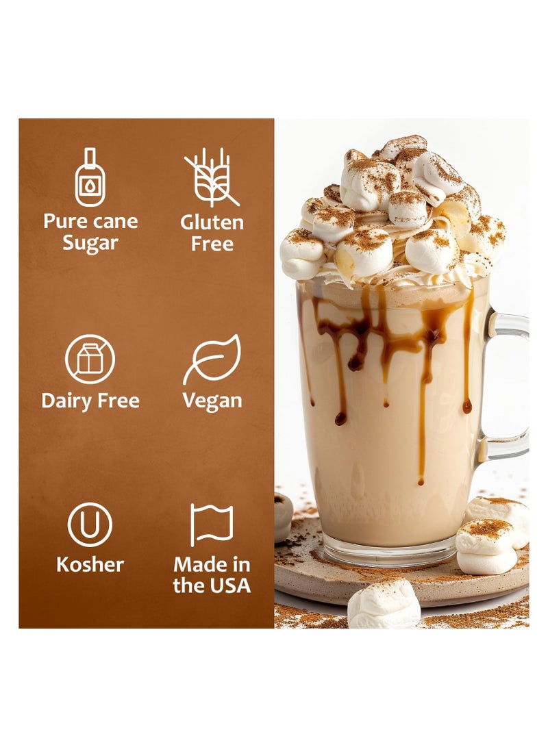 Syruvia Syruvia Toasted Marshmallow Coffee Syrup - 750 ml Premium Coffee Flavoring Syrup - Kosher Coffee Syrups, Gluten Free, No Coloring, Perfect for Drinks, Soda, Shakes & More With Syrup Pump  - Image 4