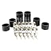 GETOPAUTO Silicone Hose Boots Kit 73L Diesel Turbo Intercooler Boots Clamps Kit Compatible With Ford Late 19992003 F250 F350 F450 Superduty 73L Diesel with Clamps - Image 2