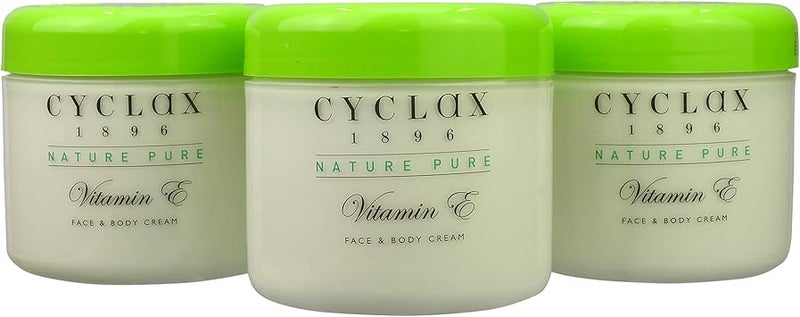 Cyclax Nature Pure Vitamin E Face Body Cream 300ml Pack of 3 - Image 1
